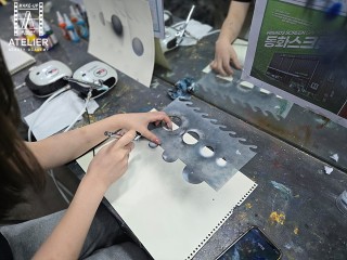  안산미용학원 에어브러시 수업 현장